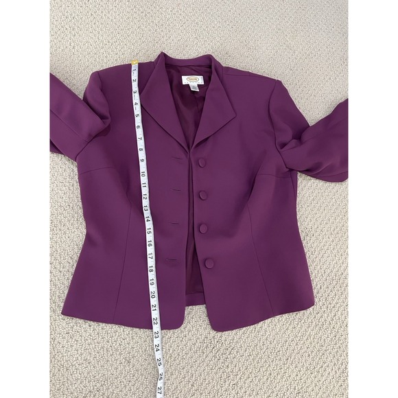 TALBOTS women purple 2- piece skirt suits size 12 - Picture 8 of 16